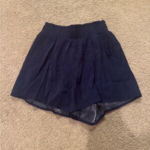 Pants Store Navy Shimmer Shorts